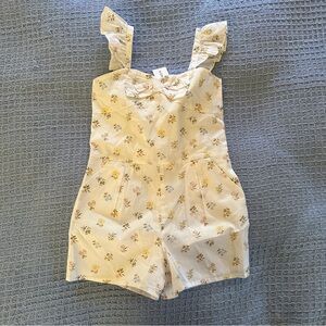 Janie and Jack floral romper 5y nwt